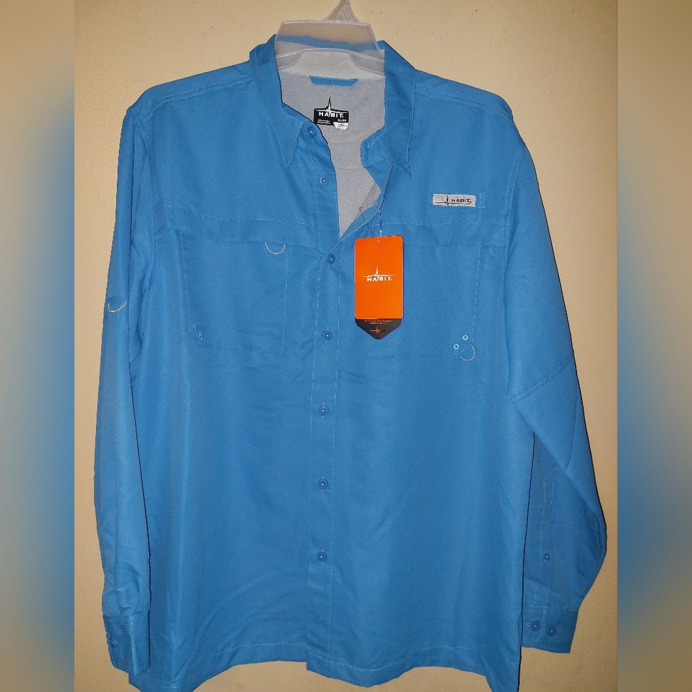 HABIT Fishing Shirt Bright Blue XL